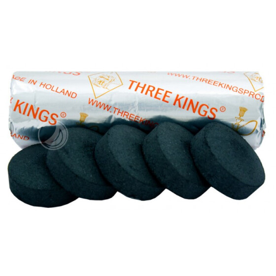 Three Kings Selbstzünderkohle 40 mm Rolle 10 Stück