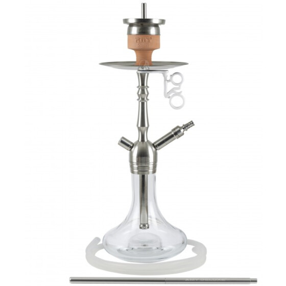 AMY DELUXE Shisha Little Palm SS12 Transparent RS Silber