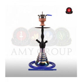 AMY DELUXE Shisha Small Rips Rainbow Transparent RS Schwarz