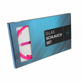 AO Hookah Schlauchset Glas Colored Flat Pink