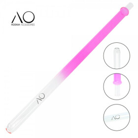 AO Hookah Schlauchset Glas Colored Round Pink