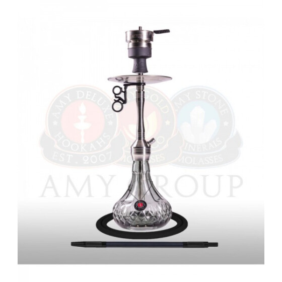AMY DELUXE Shisha Xpress Fame S SS29.02 Schwarz RS Silber