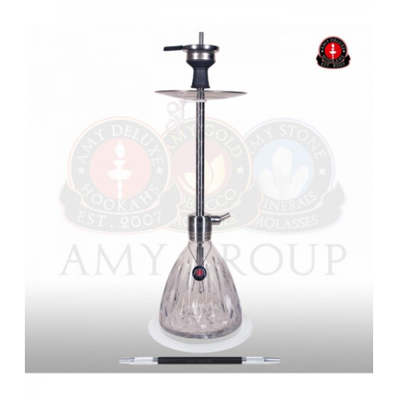 AMY DELUXE Shisha Signature Transparent RS Silber
