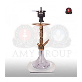 AMY DELUXE Shisha Alu Sierra S 073.02 Transparent RS Gold