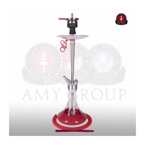 AMY DELUXE Shisha Alu 066.01 Rot RS Silber