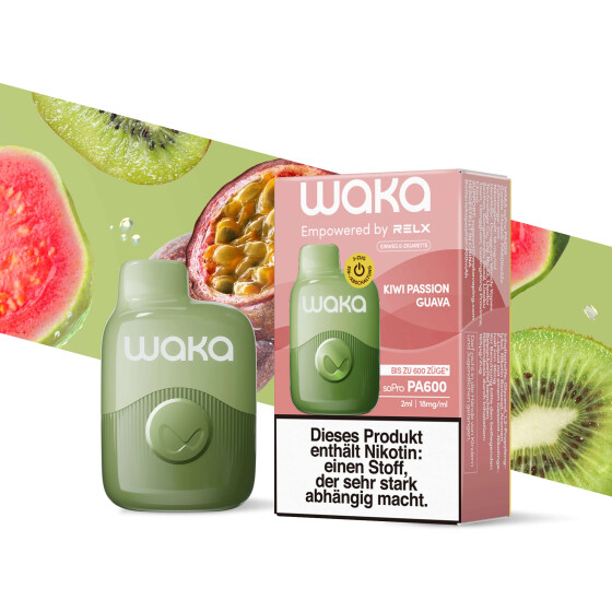Waka soPro 600 - E-Shisha Einweg Kiwi Passion Guava